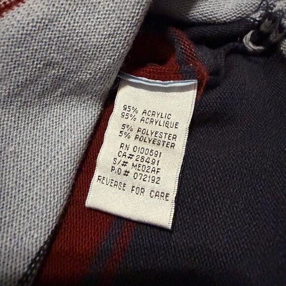 Y2K Vintage Hurley Int. Striped Long Sleeve Crew Neck Knit Sweater - Picture 8 of 8